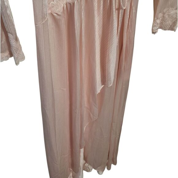 #36 Henson Kickernick Vintage Pink Nylon Long Womens Robe W/Tag, Size M - Picture 6 of 13